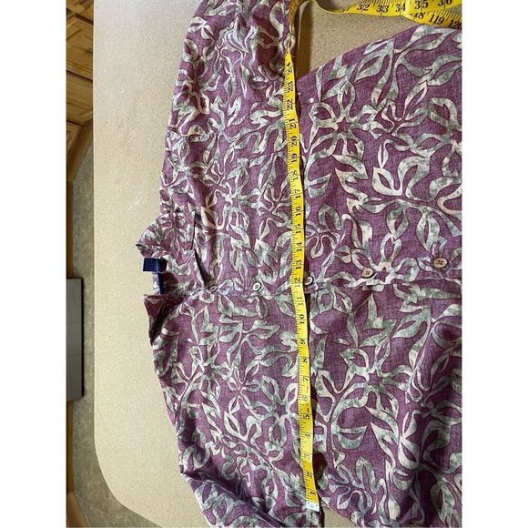 Ocean Pacific Men's Red & Gold Short-Sleeve Casual Button-Up Shirt Large - Picture 9 of 13